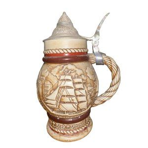 1977 Avon Handcrafted in Brazil Ships Beer Stein